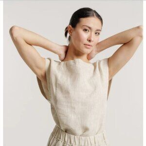 Laude The Label Women's Organic Cotton Blouse Ethically Handmade Sustainable Fas